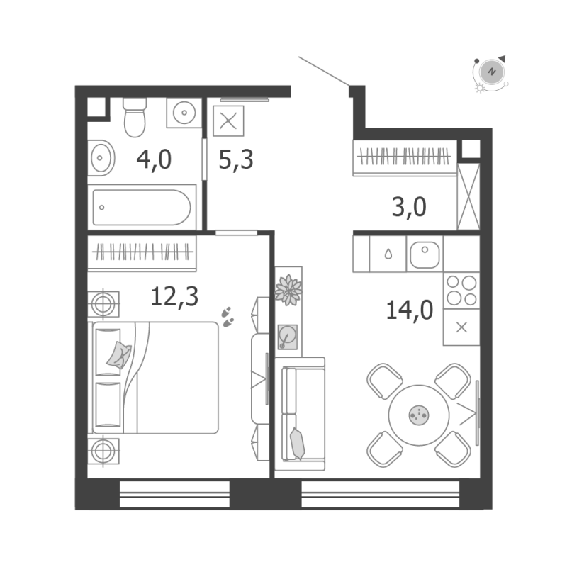 Продажа 1-комн квартиры в новостройке Москва г., Автозаводская ул.,  к. 3.7