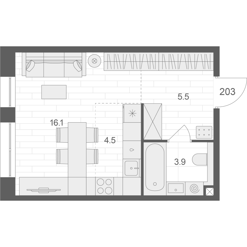 Продажа студии Москва г., Электрозаводская ул.,  к. 1