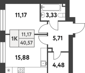 Продать Квартиры в новостройке Газопровод п., 5-я улица Лесные Поляны   1