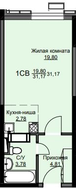 Продажа студии Щёлково г., Новая Фабрика ул.,  к. 6