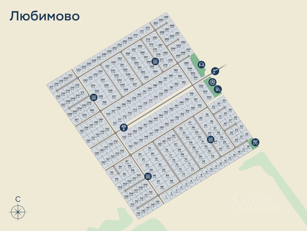 Продажа земли Любимово кп, д. Ладога