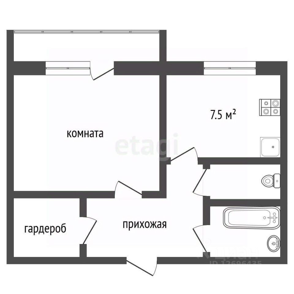Продажа 1-комн квартиры на вторичном рынке Мытищи, улица Борисовка, 8