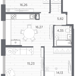 Продажа 3-комн квартиры в новостройке Санкт-Петербург г., Шкиперский проток,  к. 3