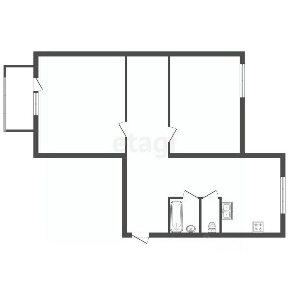 Продажа 2-комн квартиры на вторичном рынке проспект Ветеранов, 117