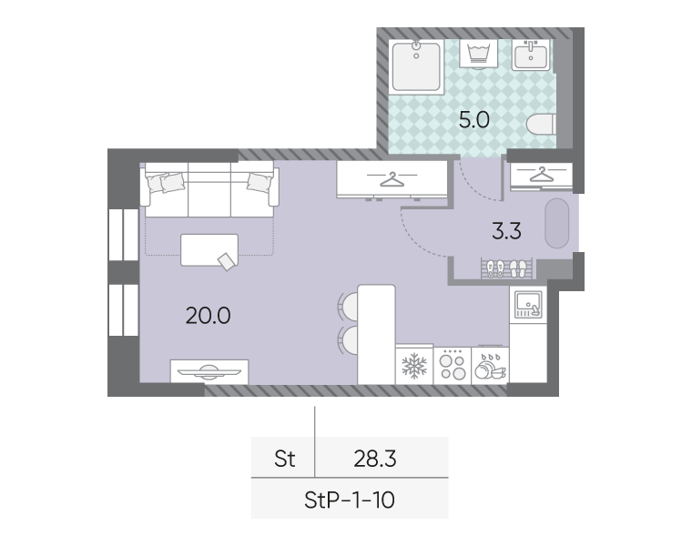 Продажа студии Москва г., Братьев Весниных б-р,  к. 1-3