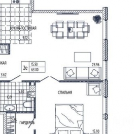 Продажа 2-комн квартиры на вторичном рынке 20-я линия,  д. 5
