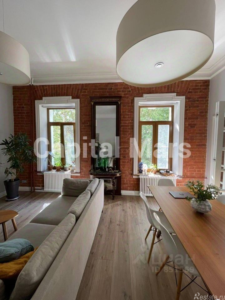 Аренда 3-комн квартиры на вторичном рынке Олсуфьевский переулок,  д. 2/4