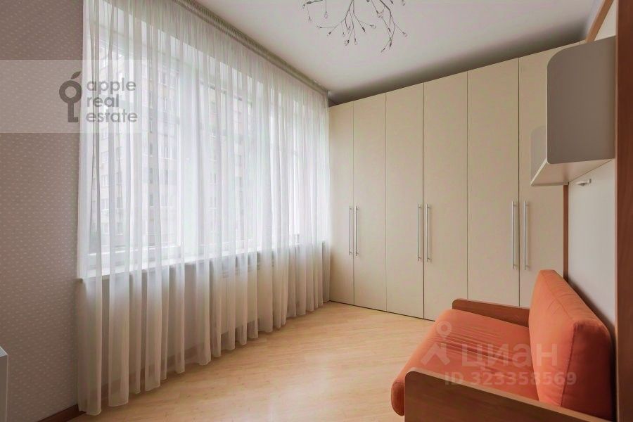 Аренда 3-комн квартиры на вторичном рынке 1-й Смоленский переулок, 17