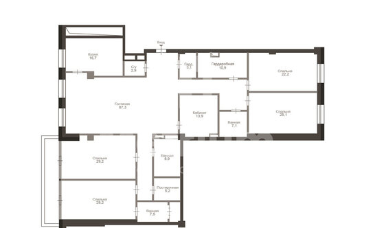 Продажа 6-комн квартиры на вторичном рынке Хилков переулок,  д. 1