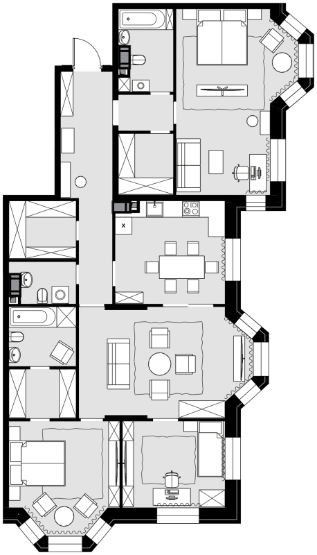 Продажа 4-комн квартиры в новостройке Москва г., Расплетина ул.,  к. 4