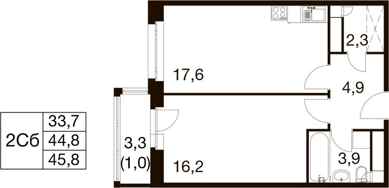 Продажа 1-комн квартиры в новостройке Балашиха г., Проектная ул.,  к. 1