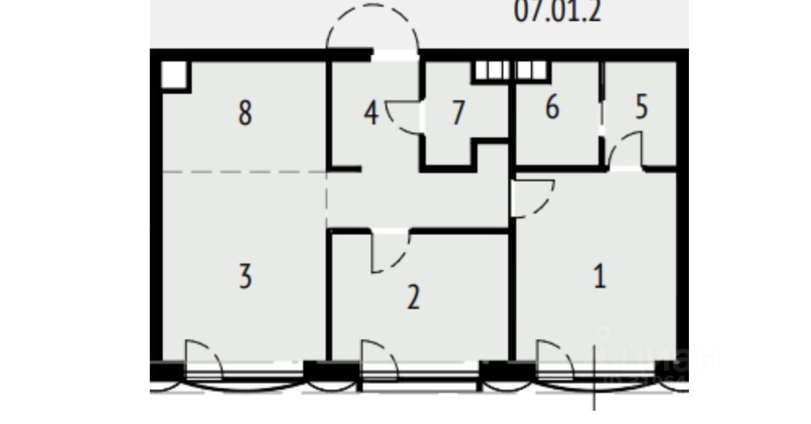 Продажа 3-комн квартиры на вторичном рынке улица Даниловский Вал, 1А