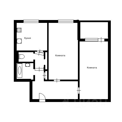 Продажа 2-комн квартиры на вторичном рынке улица Маршала Казакова, 5К1