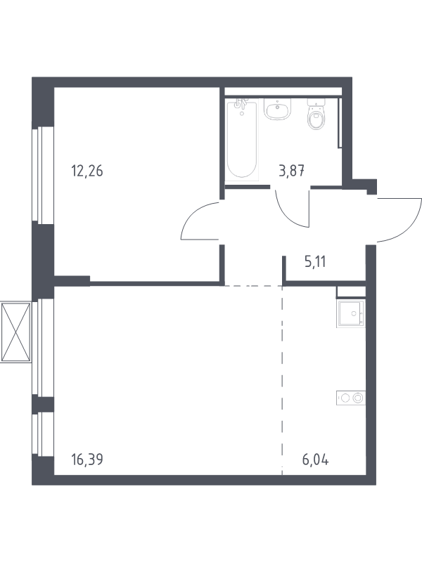 Продажа 1-комн квартиры в новостройке Мисайлово д., Молодежный б-р,  к. 13.1