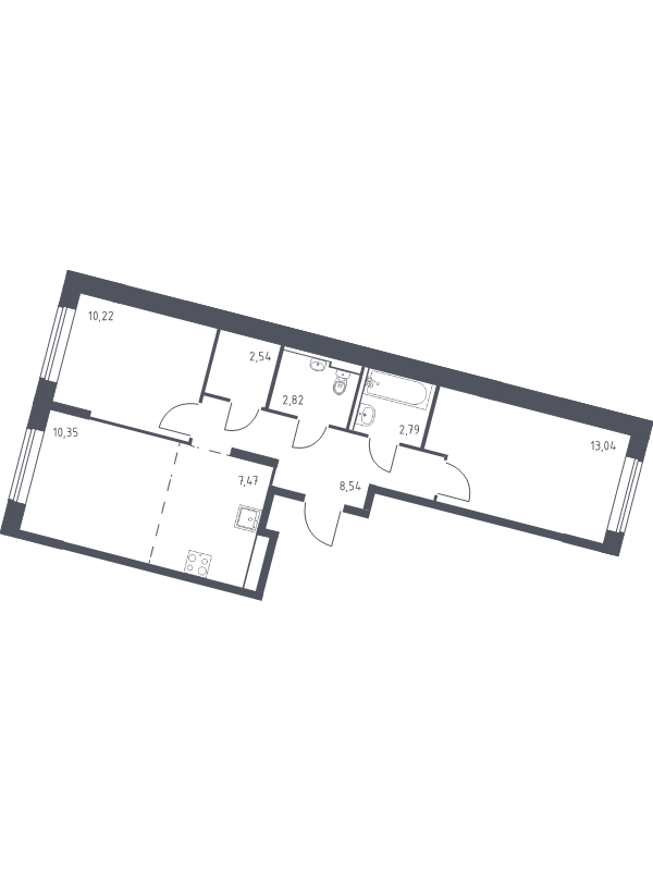 Продажа 2-комн квартиры в новостройке Москва г., Ленинградское ш.,  к. 4