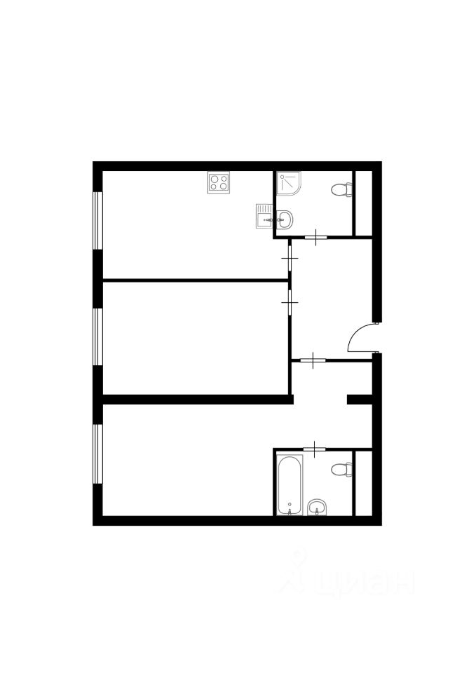 Продажа 3-комн квартиры на вторичном рынке Ходынская улица, 2