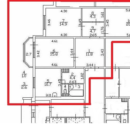 3-комн квартира Богатырский проспект, 50к1