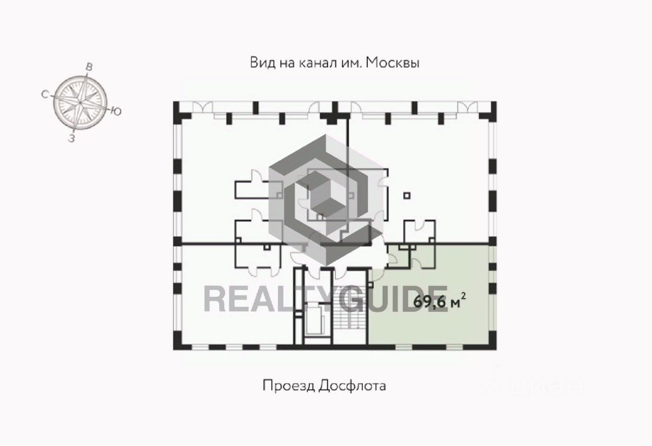 Продажа 1-комн квартиры на вторичном рынке проезд Досфлота, 12