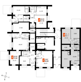 Продажа 3-комн квартиры в новостройке дер. Митькино, ул. Цветочная