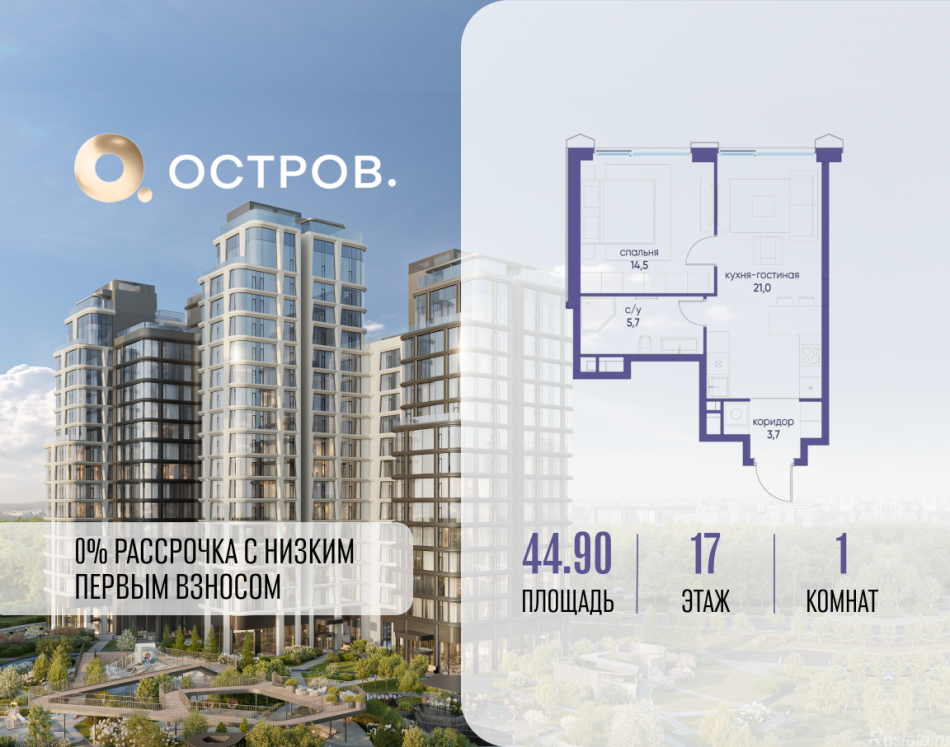 Продажа 1-комн квартиры в новостройке улица Нижние Мнёвники, 35