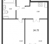 Продать Квартиры в новостройке Санкт-Петербург г., Курчатова ул.   1