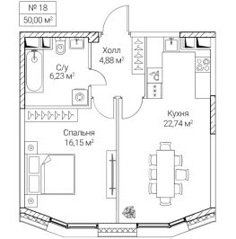 Продажа 1-комн квартиры в новостройке Москва г., 2-й Хорошёвский проезд,  к. 1