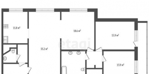 4-комн квартира ул Академика Пилюгина,  д. 14,  к. 2