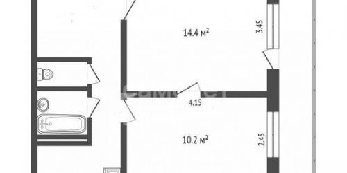 2-комн квартира ул Верхняя,  д. 3,  к. 2