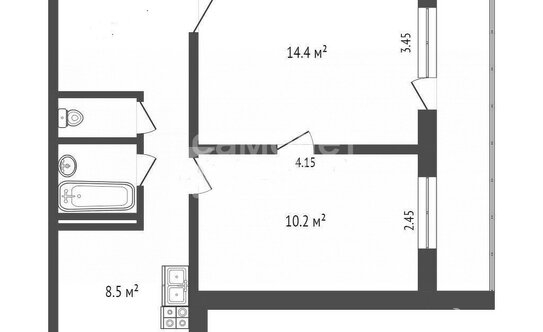 Продажа 2-комн квартиры на вторичном рынке ул Верхняя,  д. 3,  к. 2