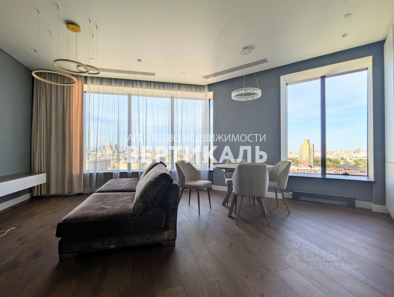 Аренда 3-комн квартиры на вторичном рынке площадь Курского Вокзала, 1