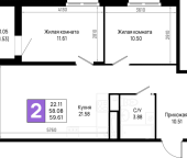 Продать Квартиры в новостройке Новосаратовка д., Первых ул.   5.1