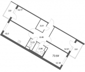 Продать Квартиры в новостройке Стрельна п., Будённого пр-кт   5.5