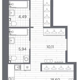 Продажа 2-комн квартиры в новостройке Санкт-Петербург г., Шкиперский проток, к. 1 Продажа 2-комн квартиры в новостройке Санкт-Петербург г., Шкиперский проток, к. 1