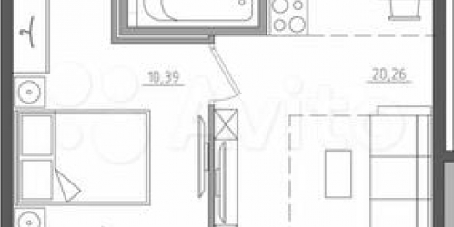 1-комн квартира Прилукская улица,  д. 28