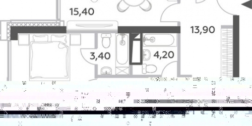 2-комн квартира 8 Марта ул,  д. 13