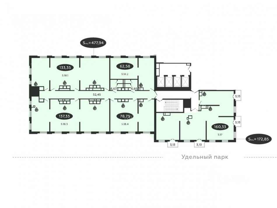 Продажа офиса Коломяжский пр-кт,  д. 19