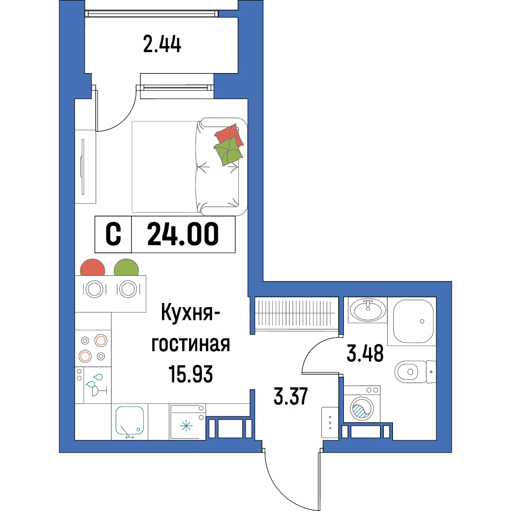Продать Квартиры в новостройке город Мурино, Шувалова, 38   