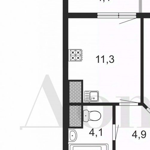 1-комн квартира Софийская улица, 48к4