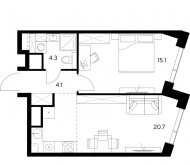 Продажа квартир в ЖК Ярцевская ул,  к. 1