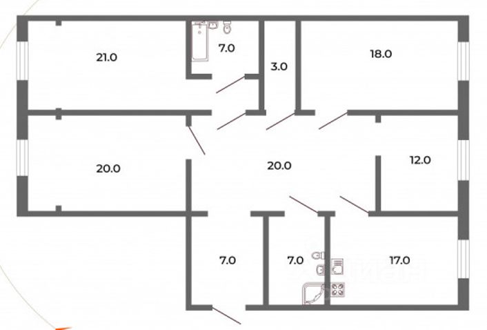 Продажа 3-комн квартиры на вторичном рынке Петровский проспект, 24к2