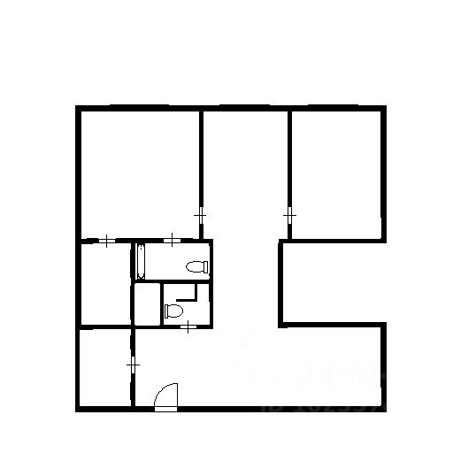 Аренда 3-комн квартиры на вторичном рынке 1-й Зачатьевский переулок, 5