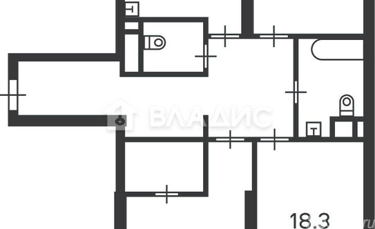 Продажа 3-комн квартиры на вторичном рынке Клинская улица,  д. 2А с7