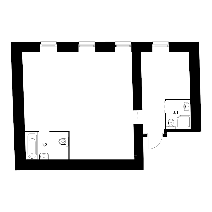 Продажа 2-комн квартиры в новостройке Санкт-Петербург г., Кантемировская ул.,  к. Литера Р