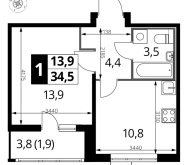 Продажа квартир в ЖК Люберцы г., Проектируемый проезд № 4037,  к. 3.1