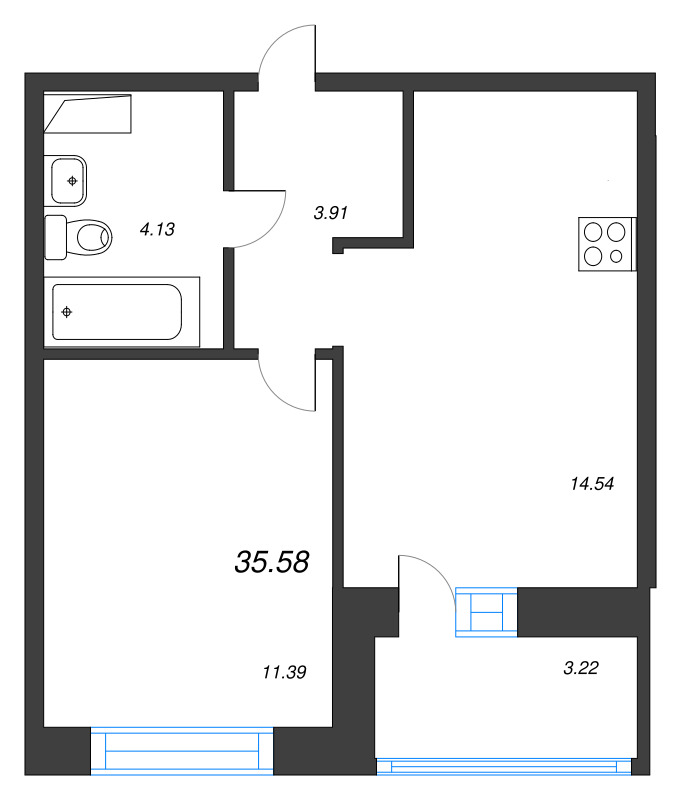 Продажа 1-комн квартиры в новостройке Новоселье п., Красносельское ш.,  к. У6