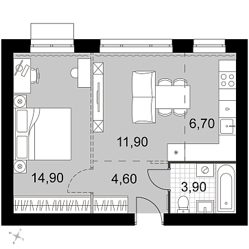 Продажа 2-комн квартиры в новостройке Апрелевка г., Киевское ш.,  к. 2