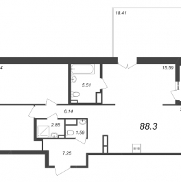 Продажа 2-комн квартиры в новостройке Санкт-Петербург г., Белоостровская ул., к. 7 Продажа 2-комн квартиры в новостройке Санкт-Петербург г., Белоостровская ул., к. 7