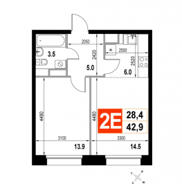Продажа 1-комн квартиры в новостройке Мытищи г., Пионерская ул.,  к. 2.1