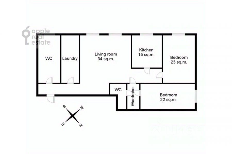 Продажа 3-комн квартиры на вторичном рынке улица Новаторов, 8К2