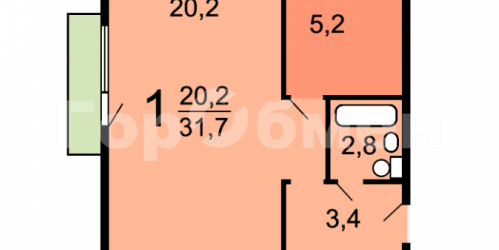 1-комн квартира Полесский проезд, 10